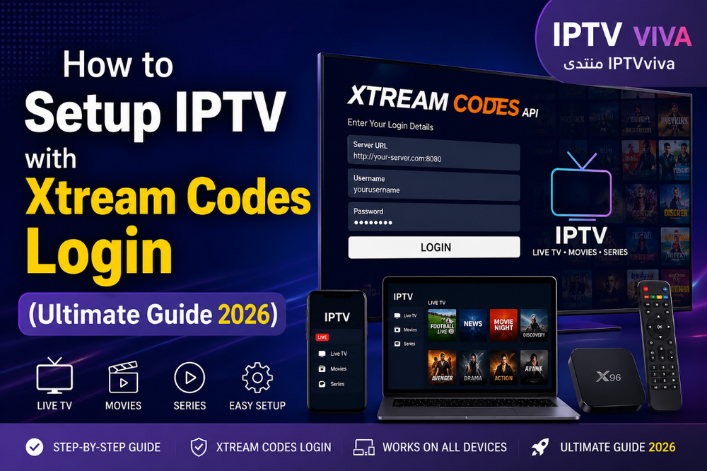 How to Setup IPTV with Xtream Codes Login (Ultimate Guide 2026)
