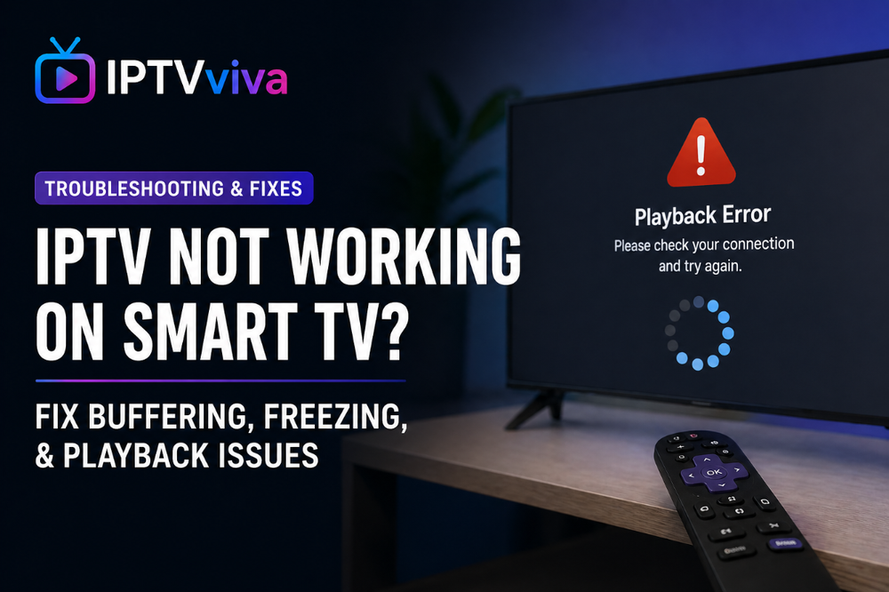 IPTV Not Working on Smart TV? Fix Buffering, Freezing & Playback Issues (2026 Guide)