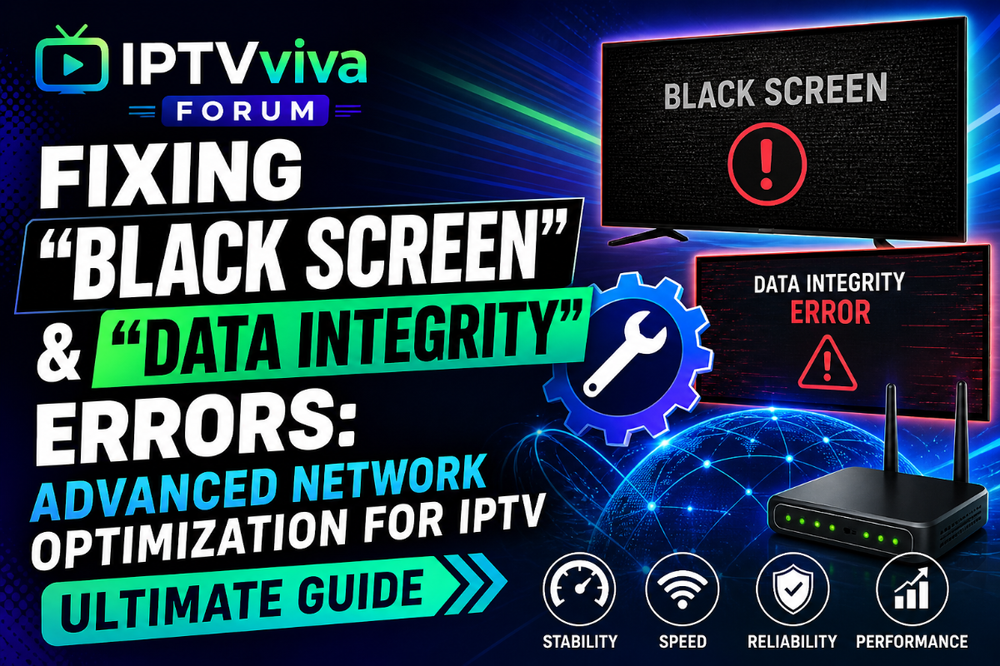 Fixing "Black Screen" & "Data Integrity" Errors: Advanced Network Optimization for IPTV (Ultimate Guide)