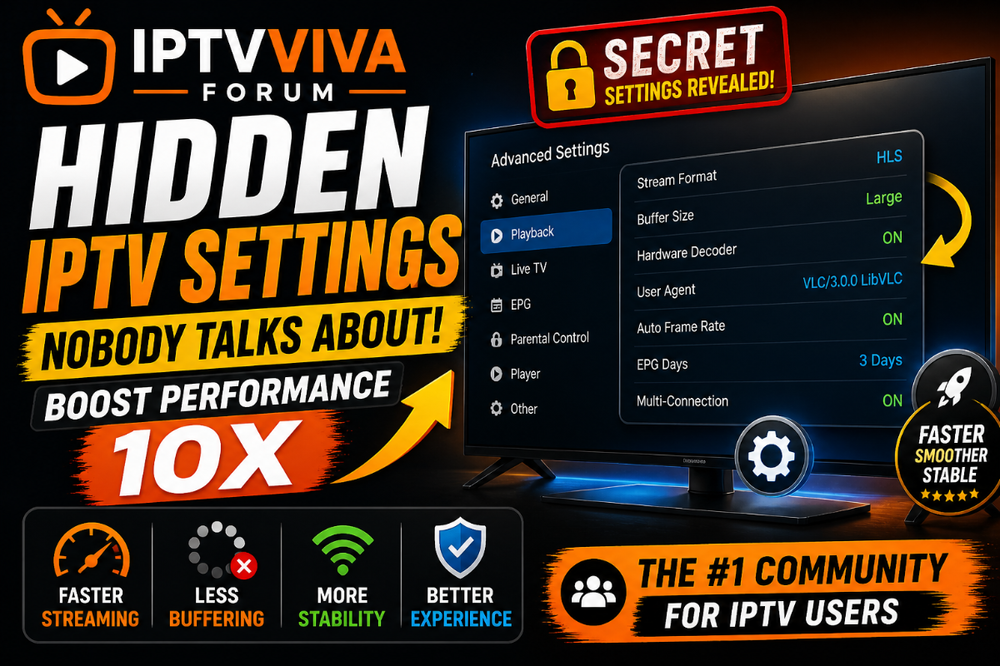 Hidden IPTV Settings Nobody Talks About (Boost Performance 10x)