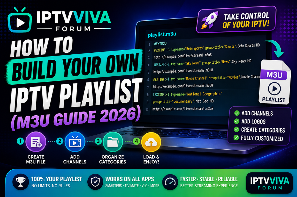 How to Build Your Own IPTV Playlist (M3U Guide 2026)