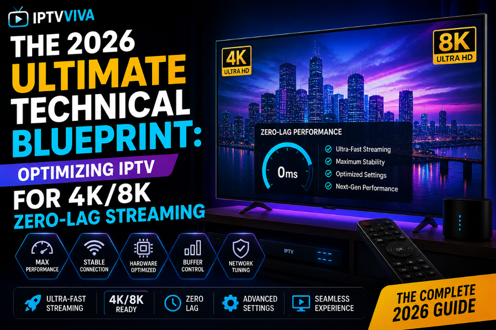 The 2026 Ultimate Technical Blueprint: Optimizing IPTV for 4K/8K Zero-Lag Streaming