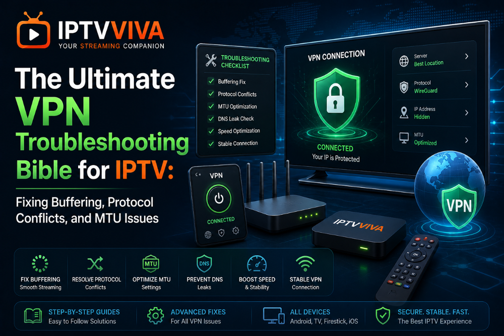 The Ultimate VPN Troubleshooting Bible for IPTV: Fixing Buffering, Protocol Conflicts, and MTU Issues