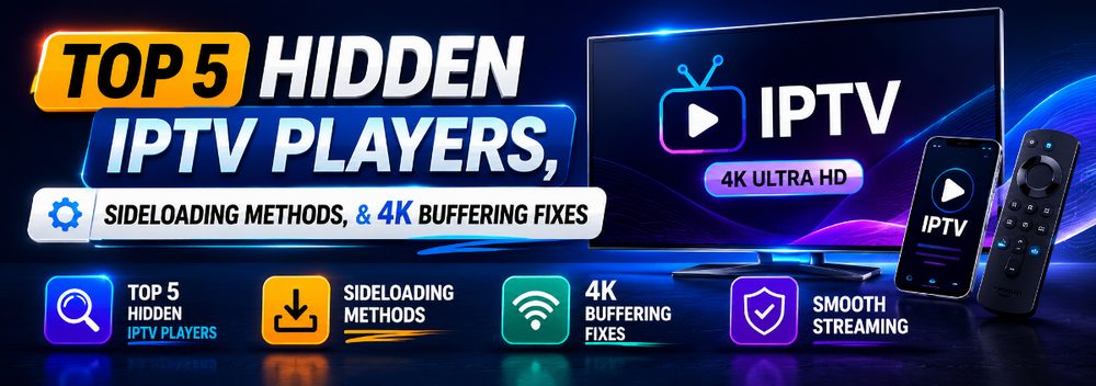 Top 5 Hidden IPTV Players, Sideloading Methods, and 4K Buffering Fixes